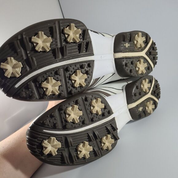 Nike 418355-122 White Brown Athletic Lace-Up Golf Cleats Women’s Size 7 - Picture 8 of 8